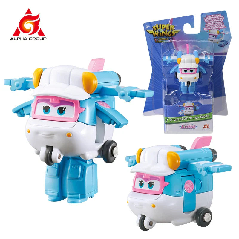 Super Wings S5 2" Mini Transforming Deformation Transform-a-Bots