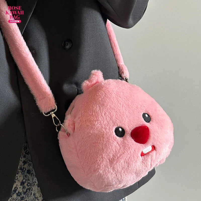 Kawaii Loopy Plush Bag Cute Soft Plush Handbag