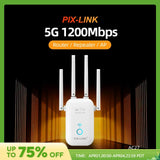 PIX-LINK AC27 1200Mbps WiFi Extender 2.4 & 5GHz