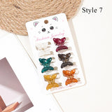 Hair Accessories For Women 6Pcs/Set Mini Crab Hair