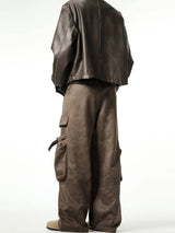Autumn And Winter Casual Cargo Pants Men Vintage