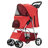 Pet Stroller Carrier For Dogs Detachable Baby Stroller