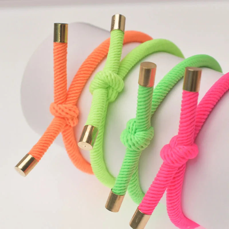 20PCS Stylish Women Elastic Hair Rubber Bands Bracelet