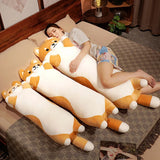 1PC 90~130cm Long Giant Cats Plush Toy Cylidrical