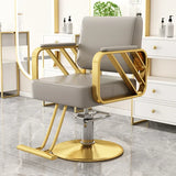 Gold Salon Beauty Barber Chair Luxury Personalized Lifter