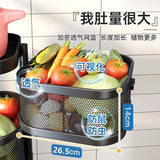 Kitchen 5 Tier Rolling Utility Cart Fruit Storage