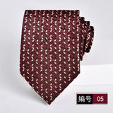 ties for men 2024 Luxury Wine Red Groom