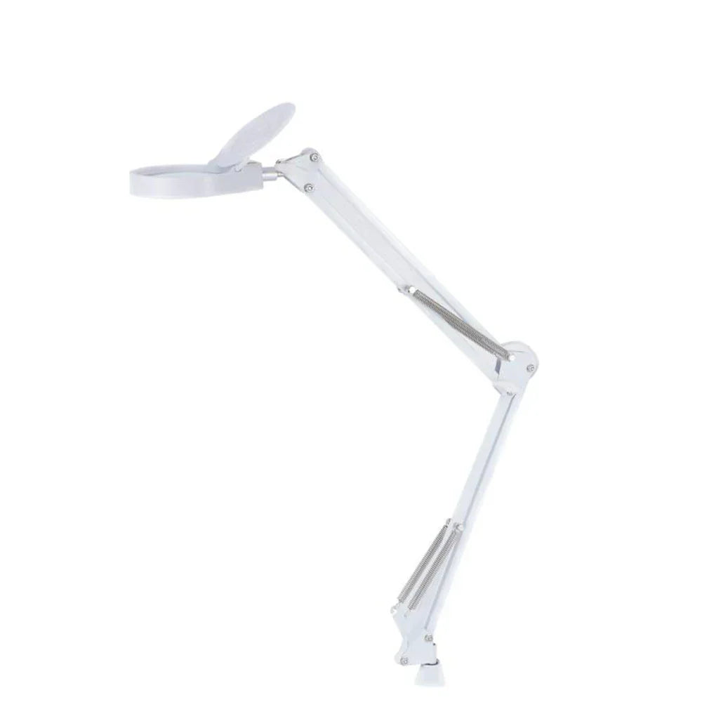 15X White Foldable Magnifying Glass with LED Light