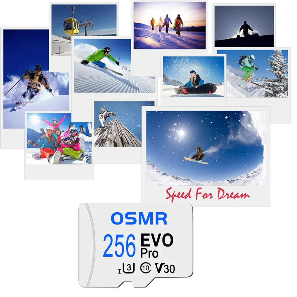 White Mini SD Card 64GB 32GB Flash Memory