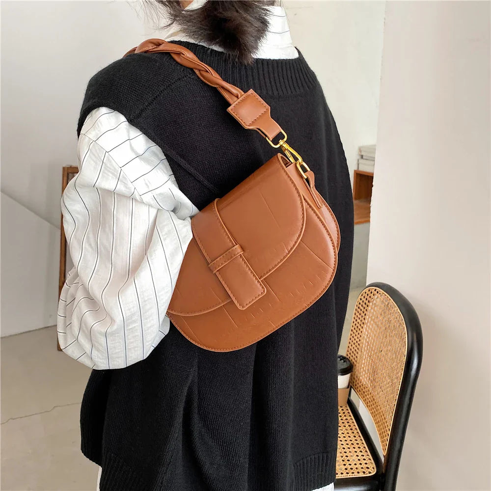 Toptrends Saddle Small Shoulder Crossbody Bags For Women