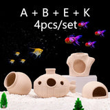 Clay Aquarium Decoration Ceramics Fish Tank Landscaping Shrimp