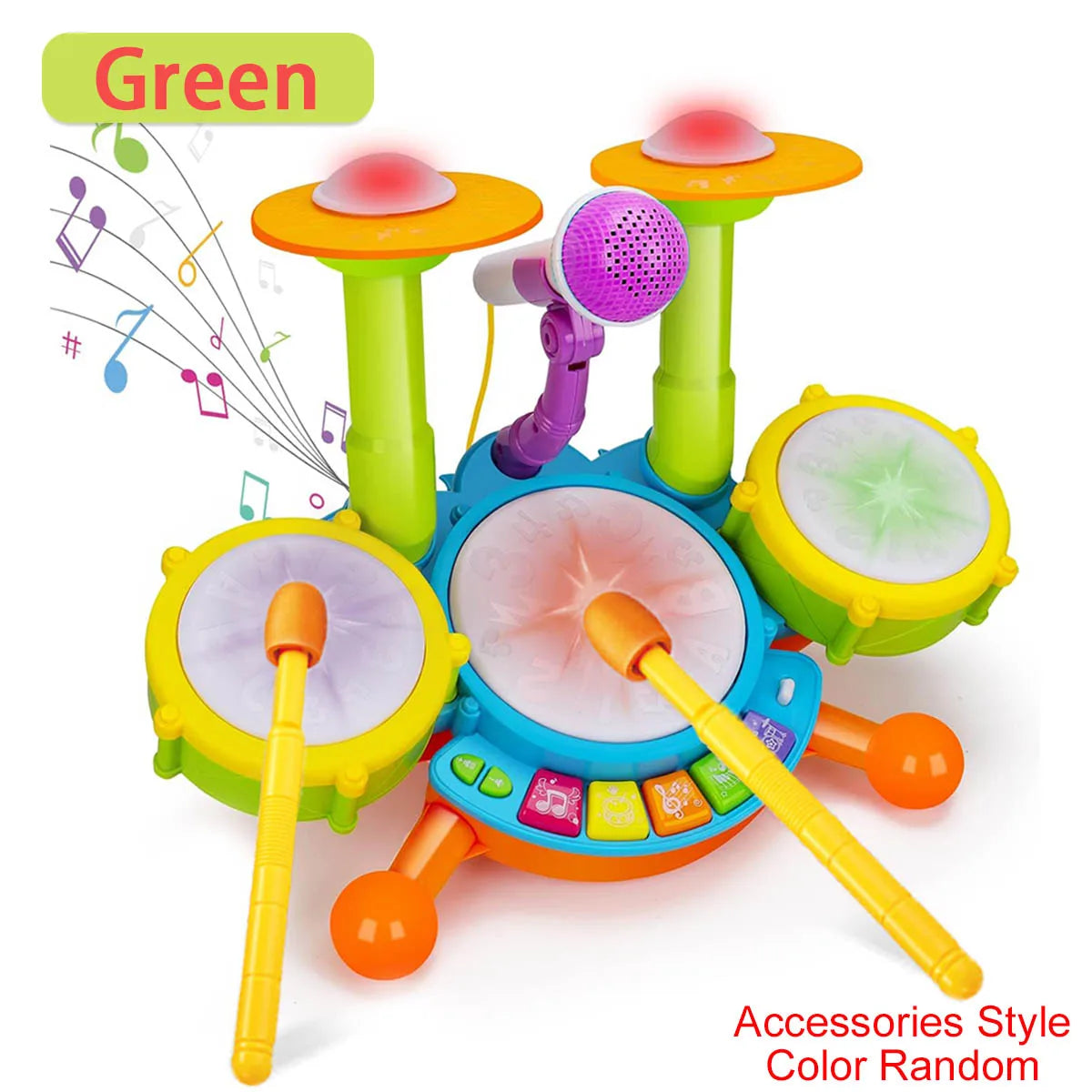 Kids Drum Set Toddlers Musical Baby Educational Instruments