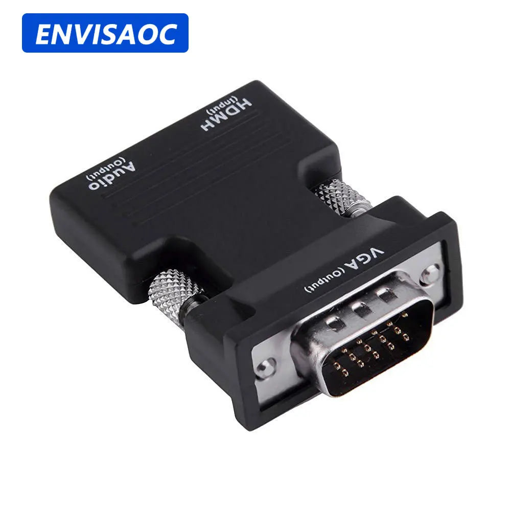 HDMI-compatible to VGA Converter Adapter 1080P VGA Adapter