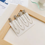 4pcs Set Teardrop Hair Clips for Girls and Babies