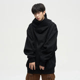 Autumn Ninja Streetwear Turtleneck Hoodies For Men Letter