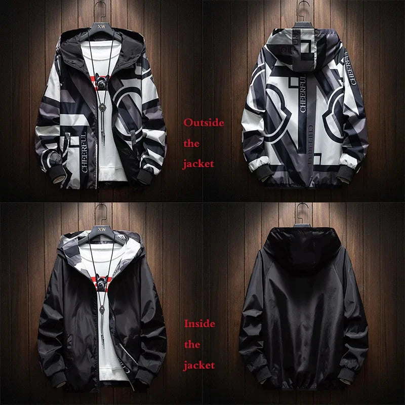 The New Two-sided Men's Jacket, 2024 Fashion Geometric