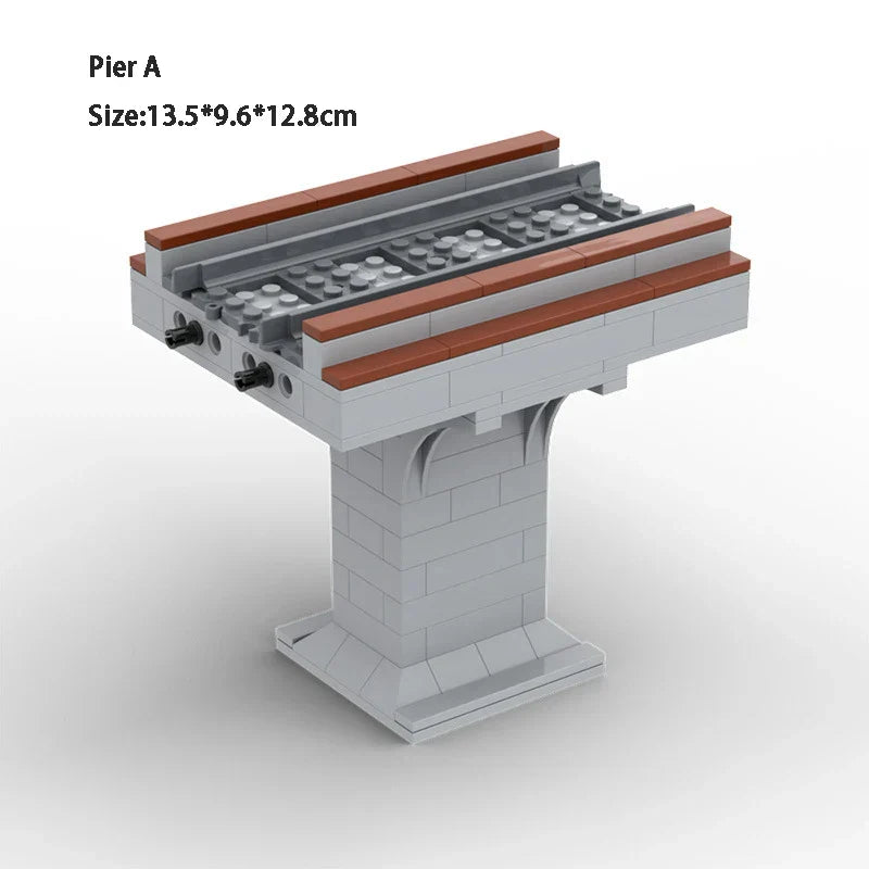 City Train Track Building Block Set 100PCS Soft