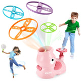 Kids Outdoor Game Flying Discs Air Rocket Launcher