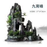 Fish Tank Landscaping Simulation Rockery Layout Aquarium Decoration