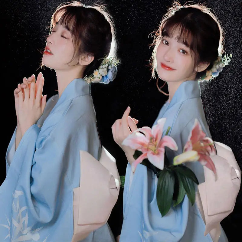 Kimono Women Japanese Traditional Yukata Haori Kimonos Cosplay