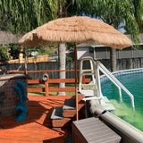 200x220cm Tiki Umbrellas Simulated Thatch Patio Beach Umbrella