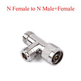 1PC RF Coaxial Connector Splitter N Male/Female to