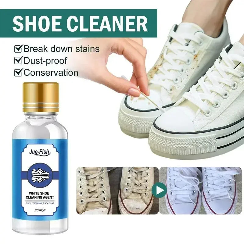 Fast White Shoes Stain Polish Cleaner Gel Sneaker