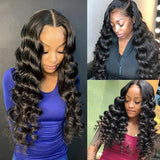 Loose Wave Hair Bundles with Frontals 13x4 Malaysian