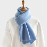 luxury cashmere knitted scarves solid color women or