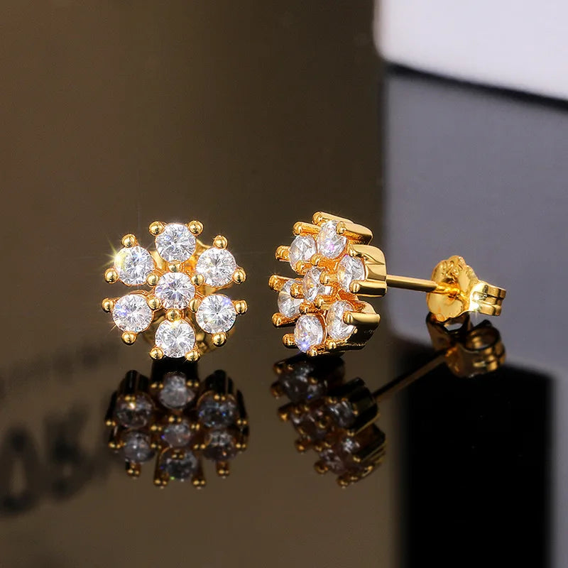 Weight Loss Magnet Earring Zircon Crystal Strong Magnetic