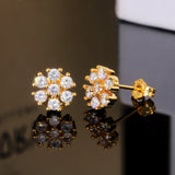 Weight Loss Magnet Earring Zircon Crystal Strong Magnetic