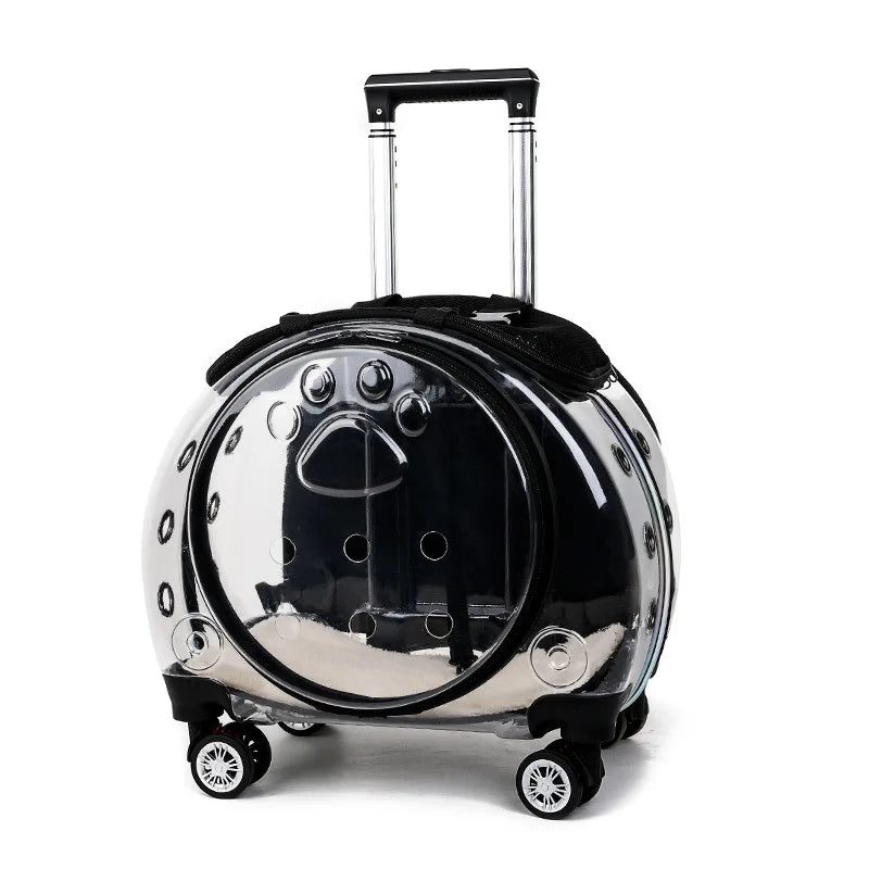 Pet Dog Cat Trolley Suitcase Luggage with Wheels