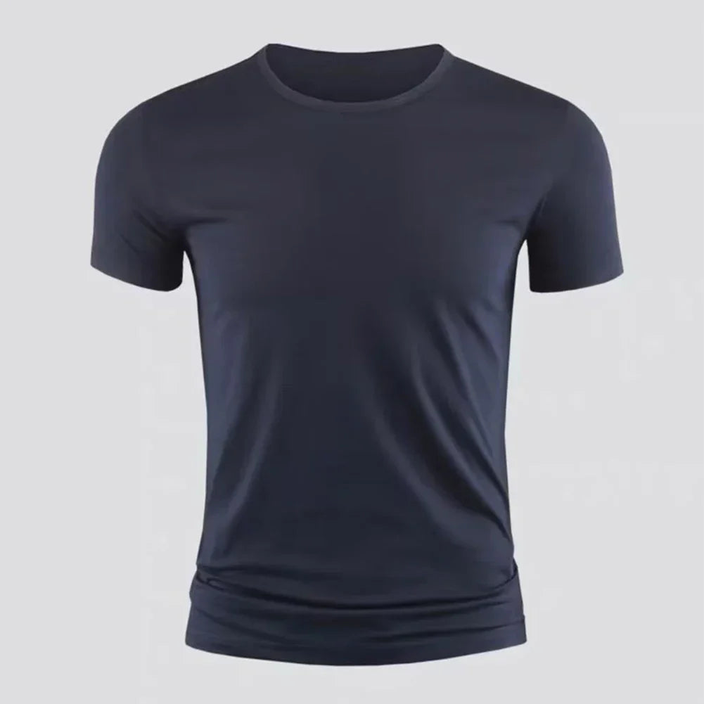 Men's Basic T-shirt Solid Color Short Sleeve Tee