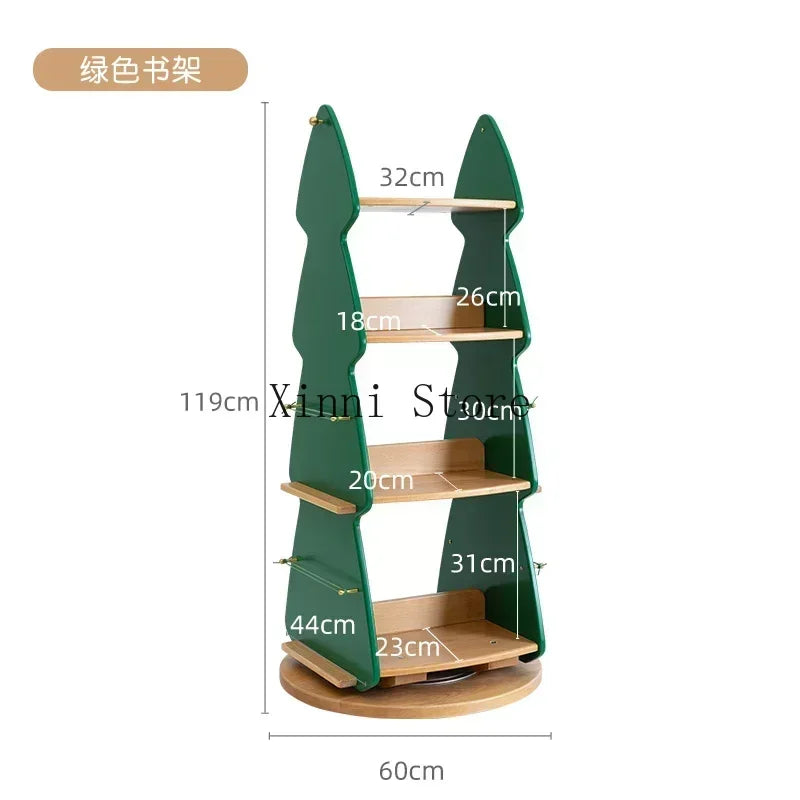 Children Small Bookcase Wood Shelf Toy Storage Corner