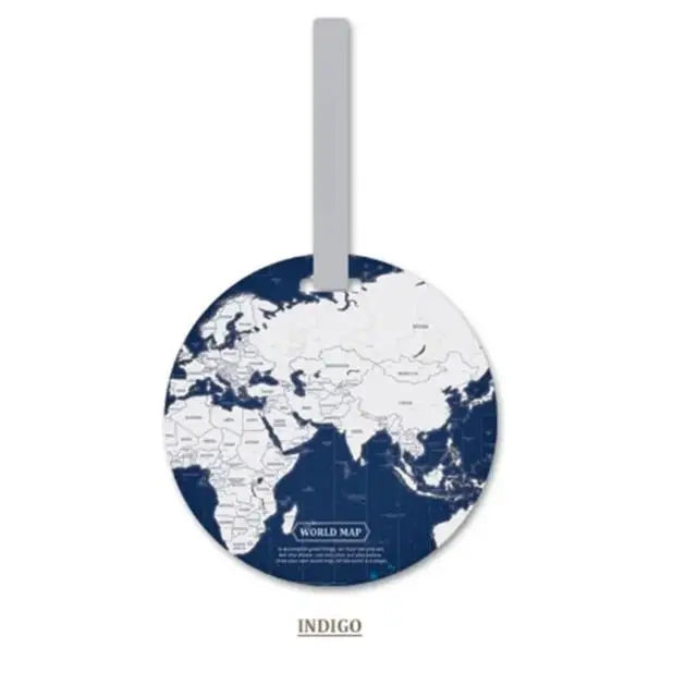 Fashion Map Luggage Tag Silica Gel Suitcase ID