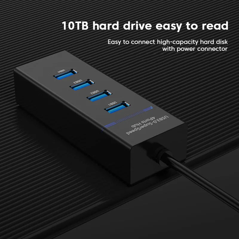 4 Ports 2.0 3.0 USB HUB Splitter High