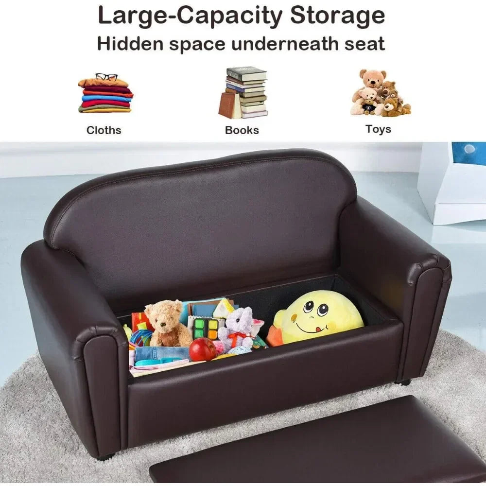 Great Gift for Kids Sofa Lounge Bed With Hidden Storage Compartment Children Armchair Child’ S Sofa Baby Chair Sofas Children's
