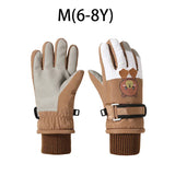 Cartoon Kids Gloves Thickened Warm Winter Ski FiveFinger