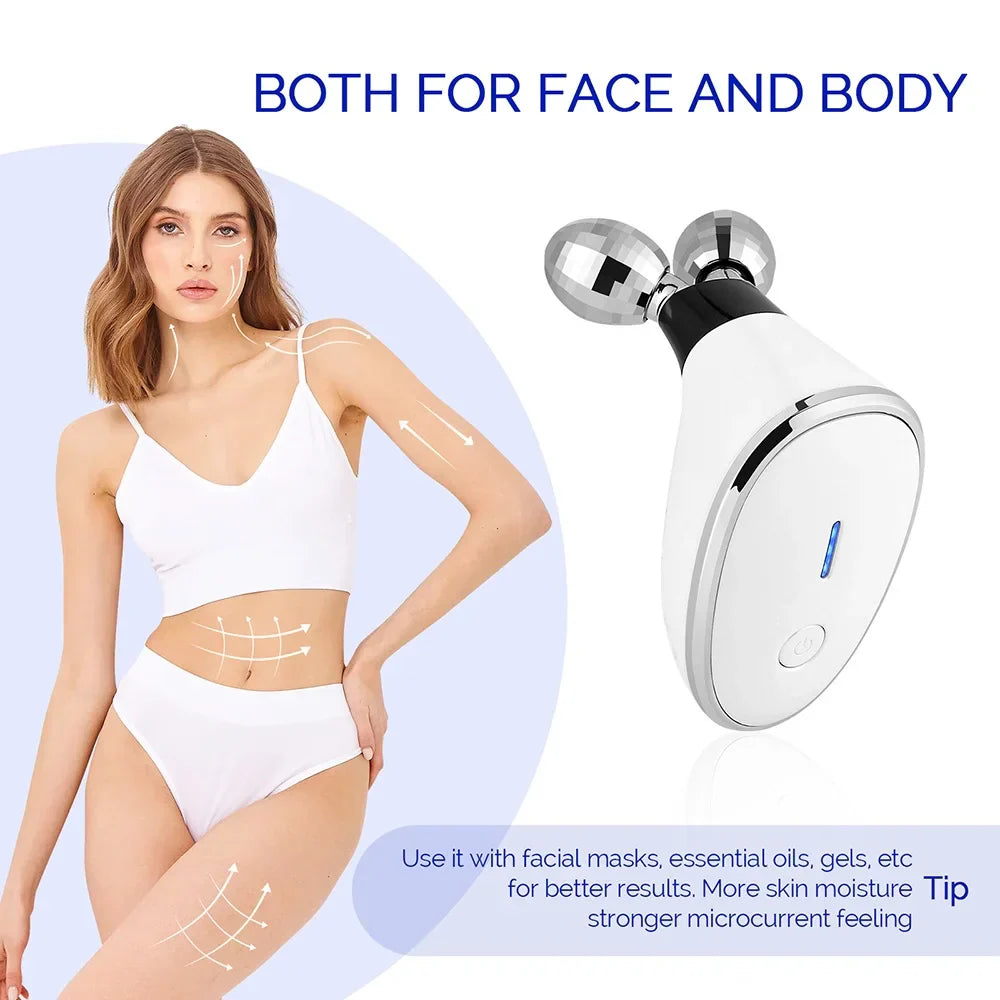 EMS Face Lifting Machine Face Slimming Roller Micro