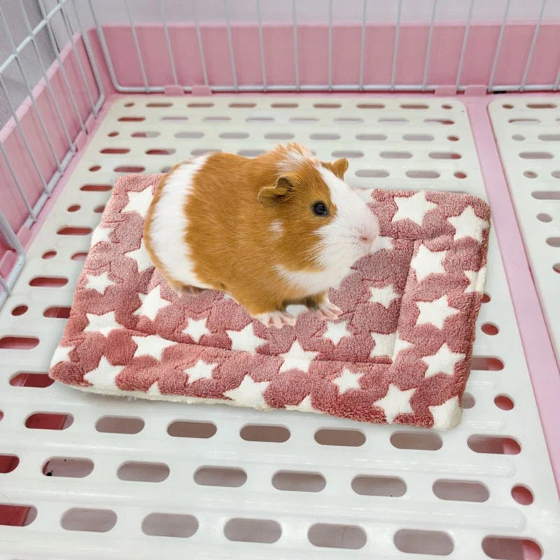 2PCS Small Animals House Bed Hamster Plush Bed