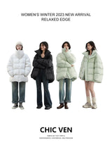 CHIC VEN Women Down Coats Long Sleeve New