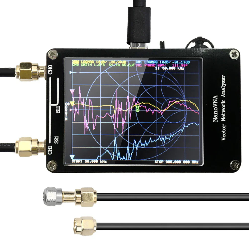 Handheld Vector Network Analyzer 50KHz-900MHz Digital Touching Screen