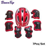7Pcs Kids Skating Protective Gear Set Children Knee
