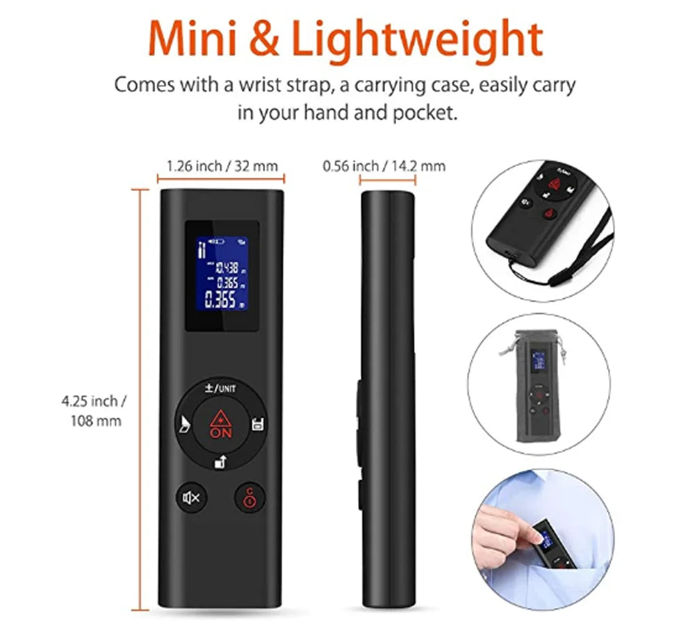 40M Smart Digital level Laser Distance Meter Range