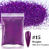 50g Holographic Glitter Powder Resin Art Glitter Laser