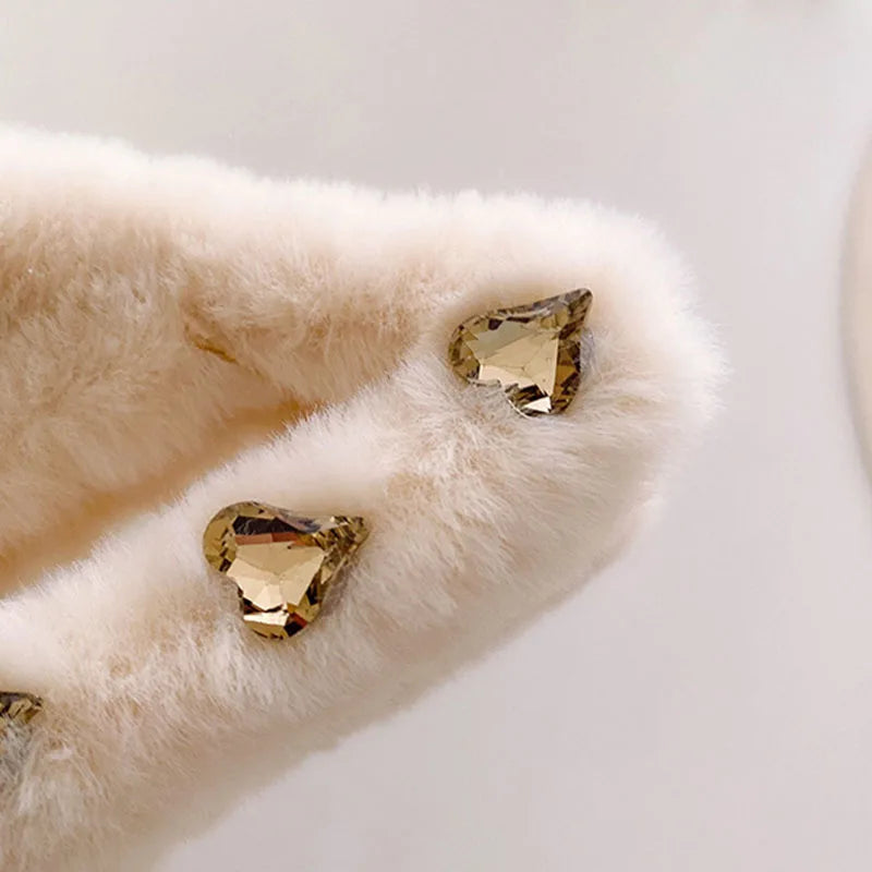 Autumn Winter Retro Oversized Geometric Plush Hair Clip