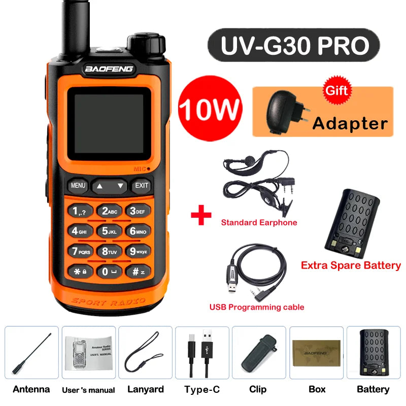 2024 Baofeng UV-G30 Pro Walkie Talkie Long Range