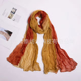 180x90cm Women Patchwork Scarf Muslim Crinkle Hijab Headwraf