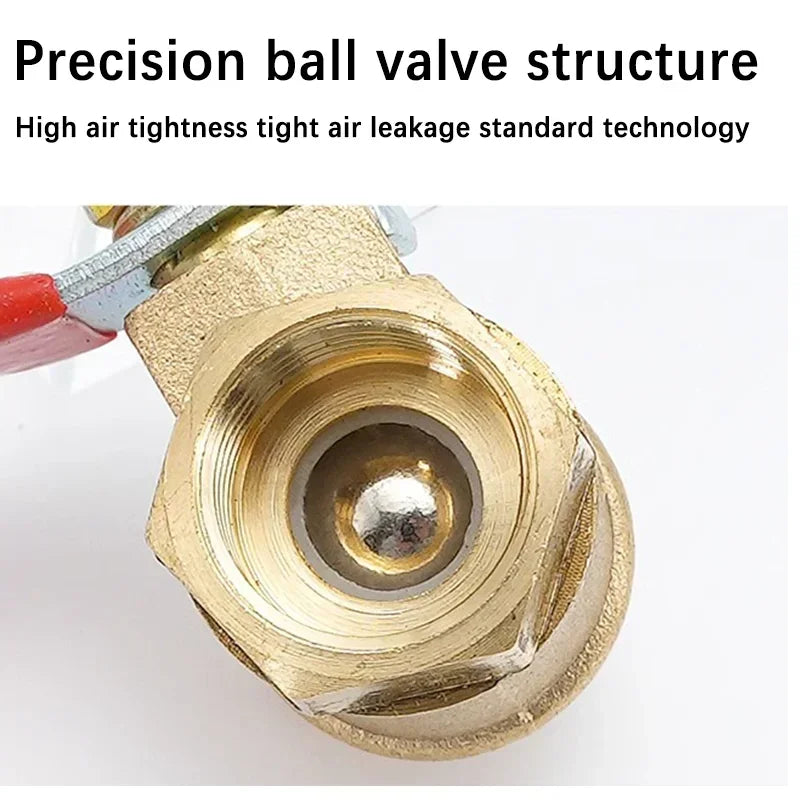 Brass Barb Ball Valve: Female Thread Connector for