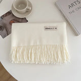 Luxury Brand Wool Scarf For Women Men Solid